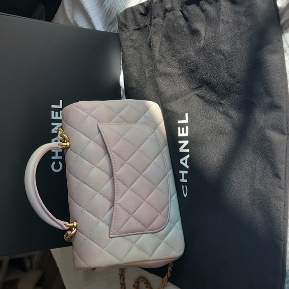 Chanel mini top handle multi color **RARE** - Picture 2 of 3